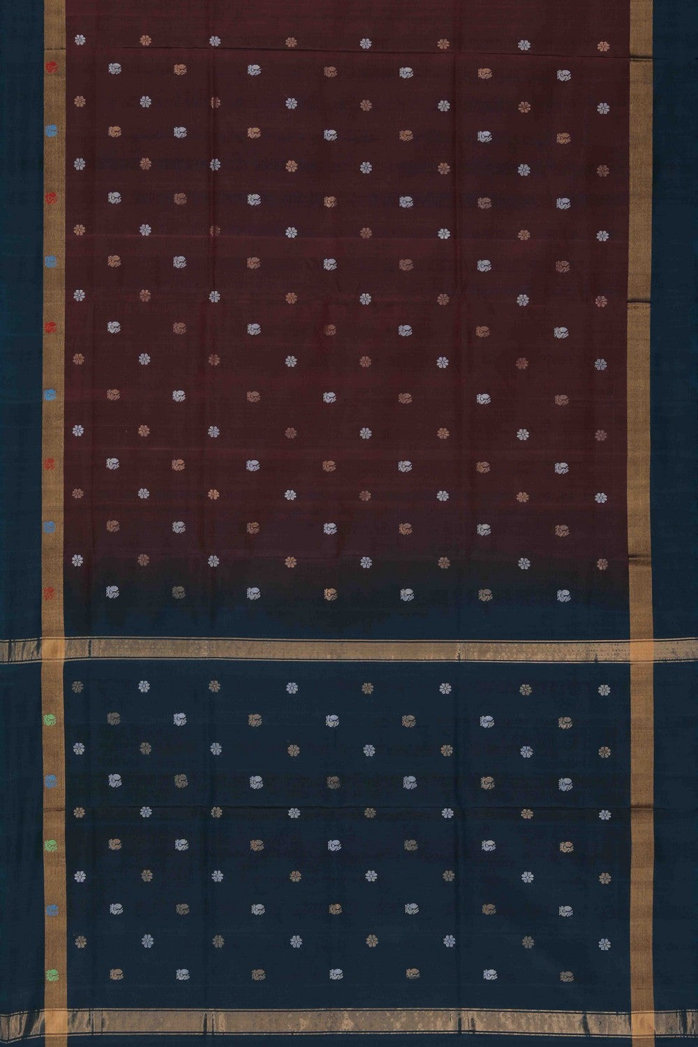 Image of Brown Uppada Silk Saree