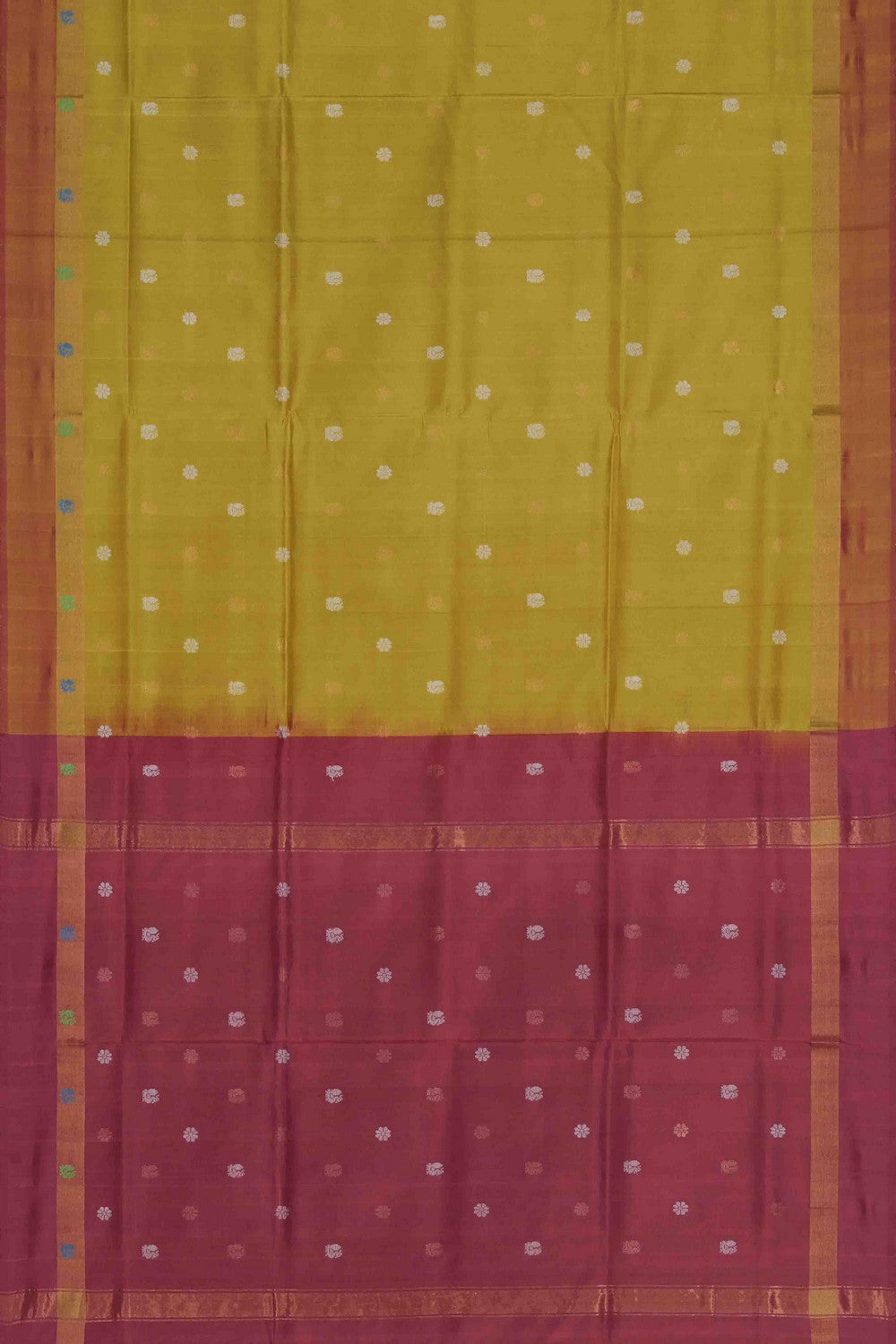 Image of Spring Yellow Uppada Silk Saree