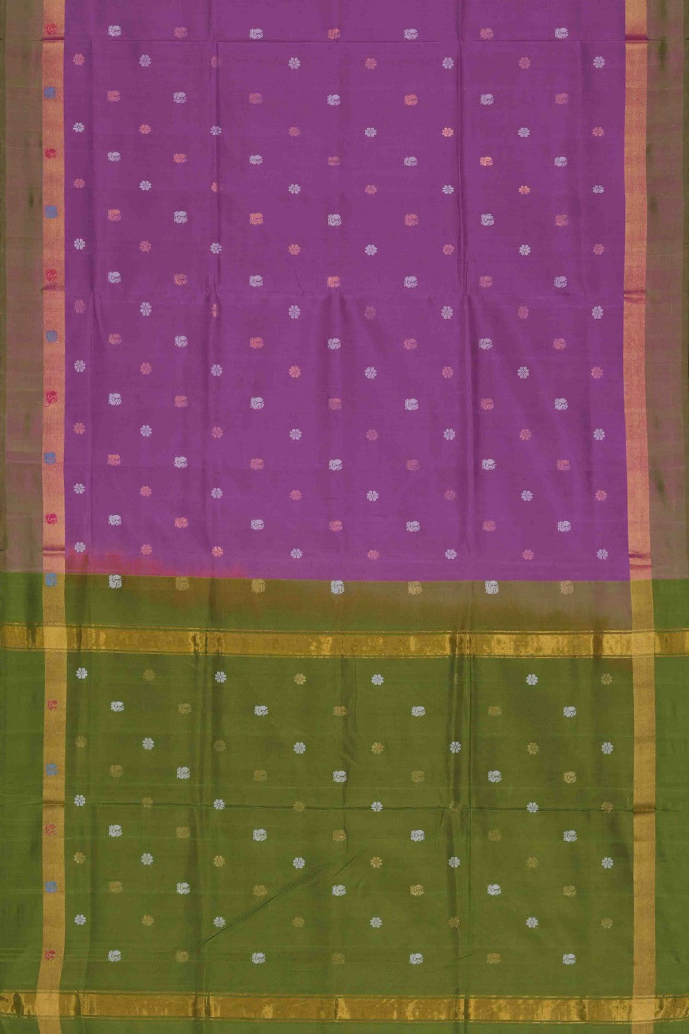 Image of Lavender-Pink Uppada Silk Saree