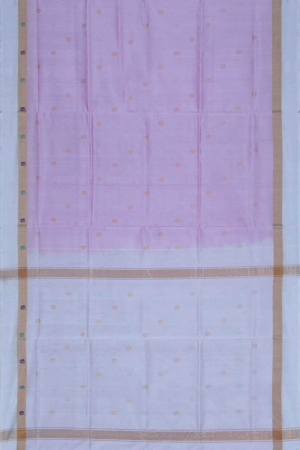 Image of Lavender-Pink Uppada Silk Saree