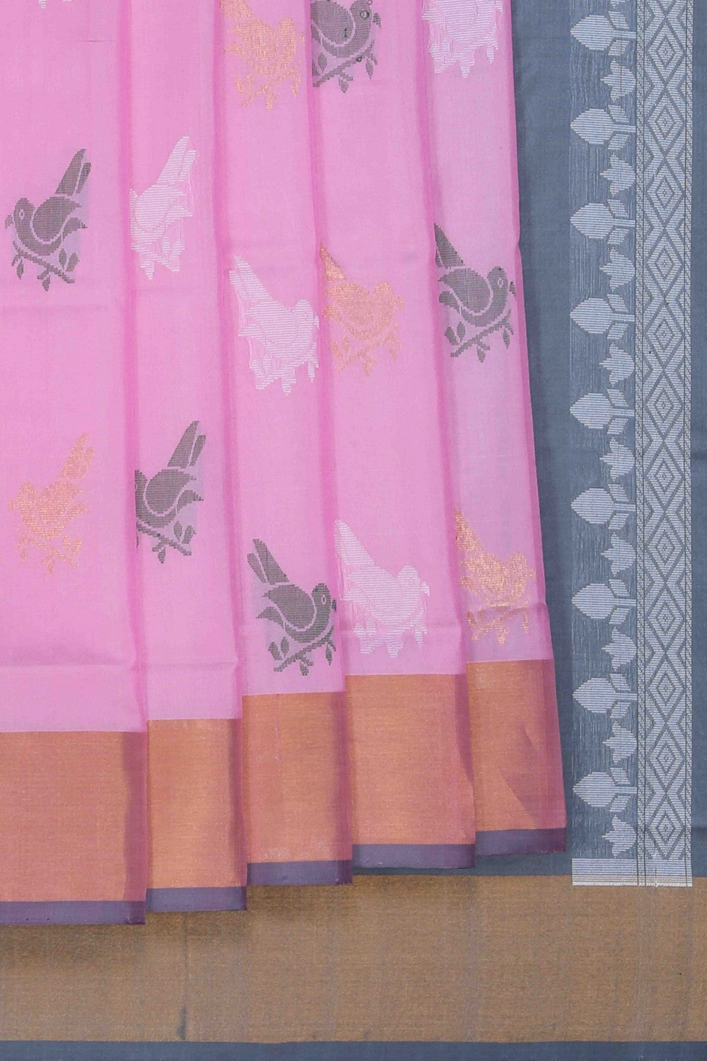 Image of Pink Uppada Silk Saree