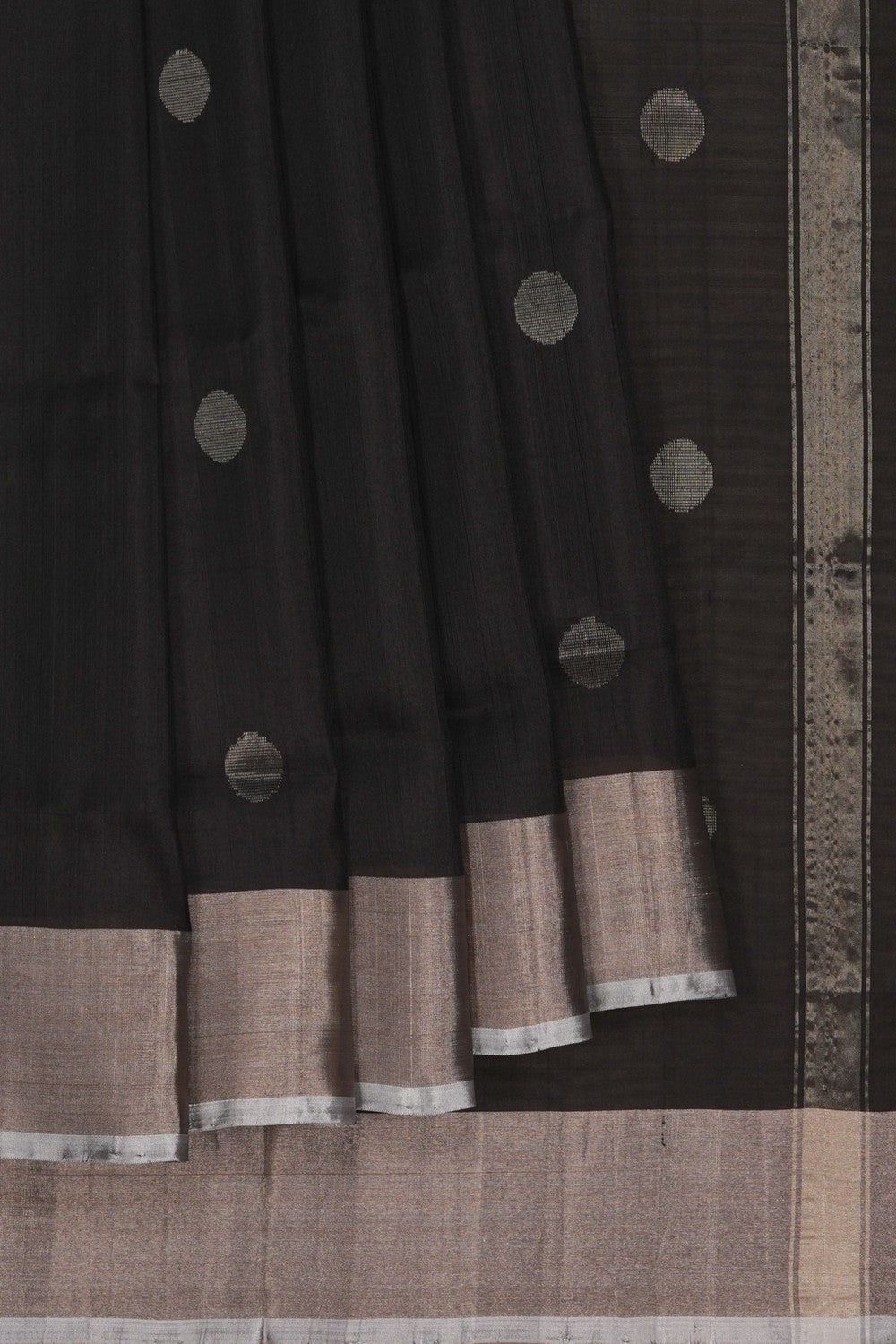 Image of Uppada Silk Black Saree