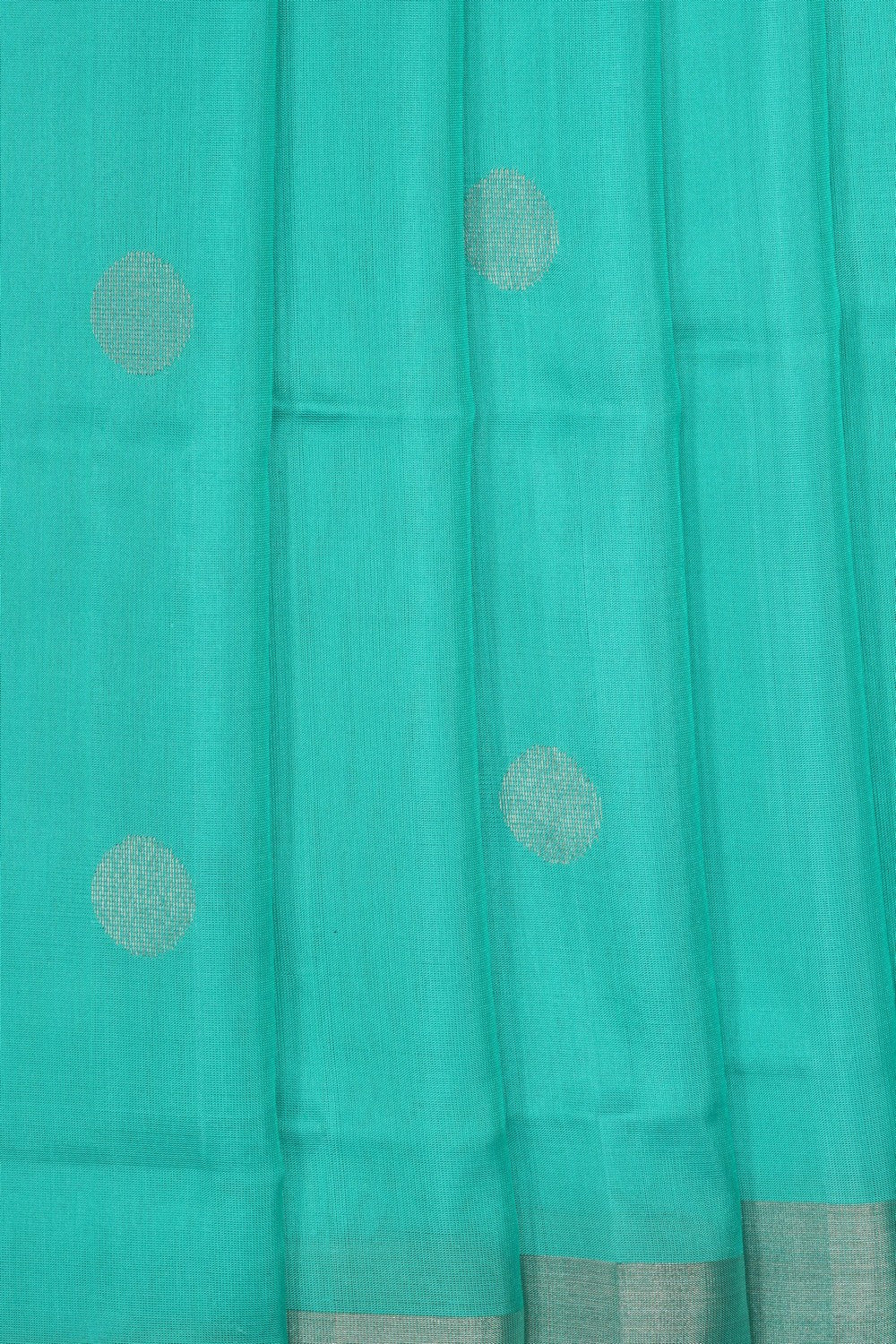 Image of Uppada Silk Sea-Green Saree