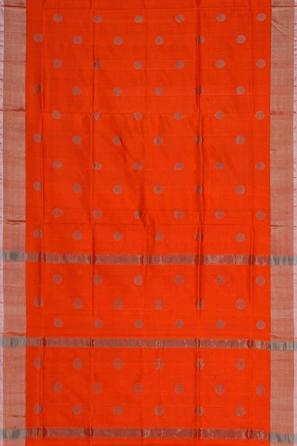 Image of Uppada Silk Orange Saree