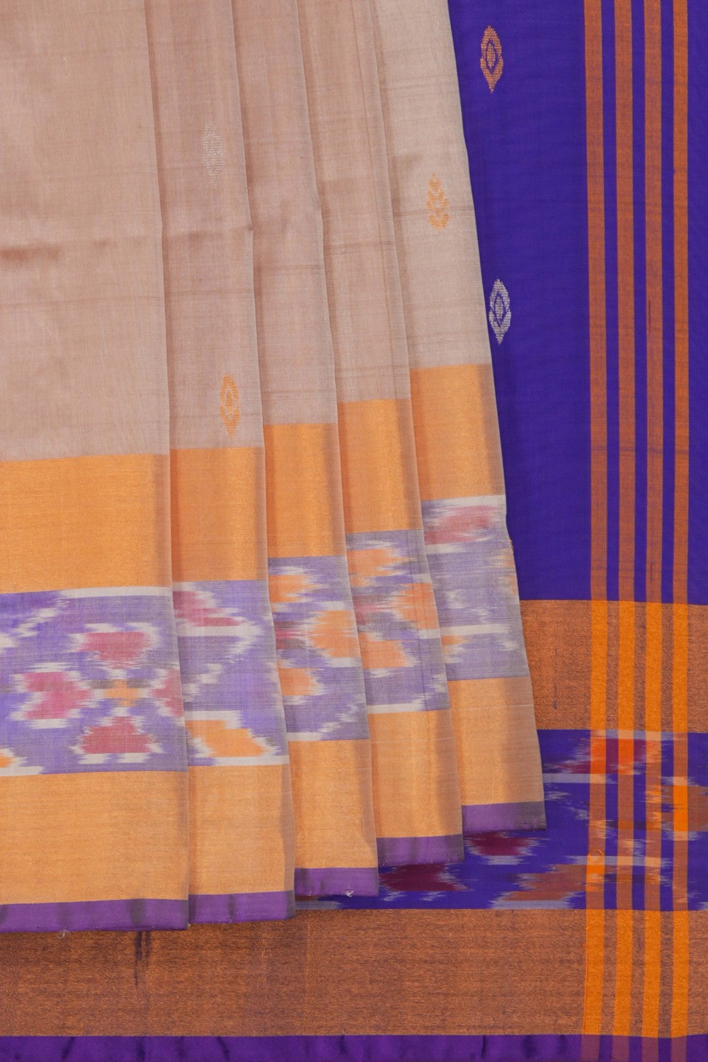 Image of Uppada Silk Biege Saree