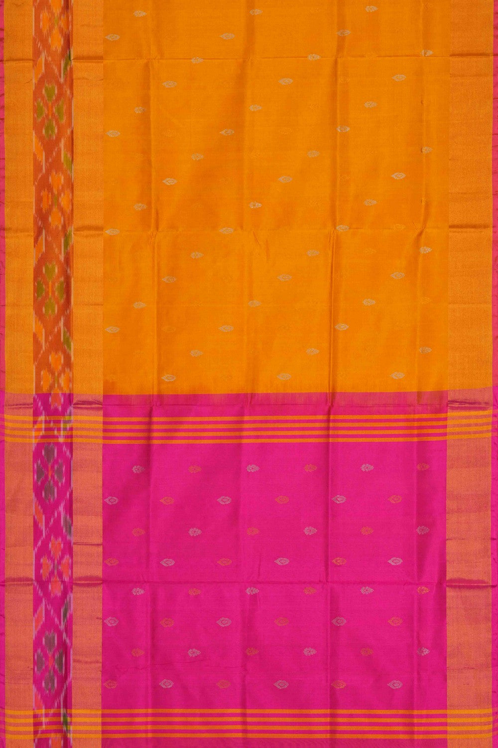 Image of Uppada Silk Mustard Saree