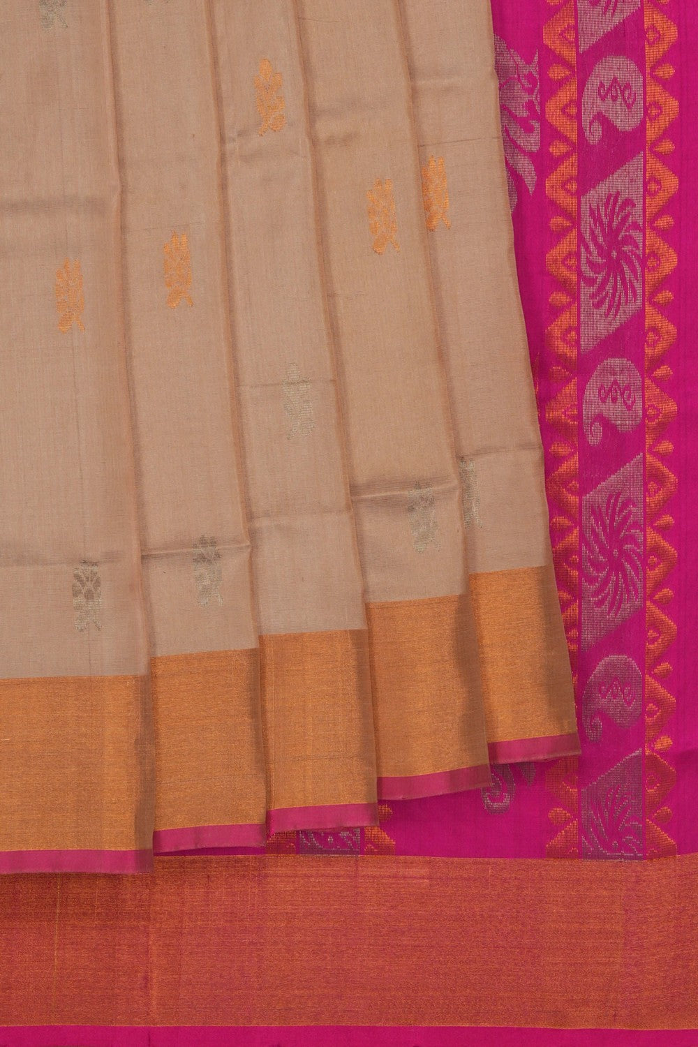 Image of Uppada Silk Off-White Saree