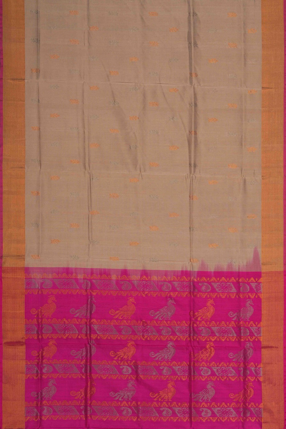 Image of Uppada Silk Off-White Saree
