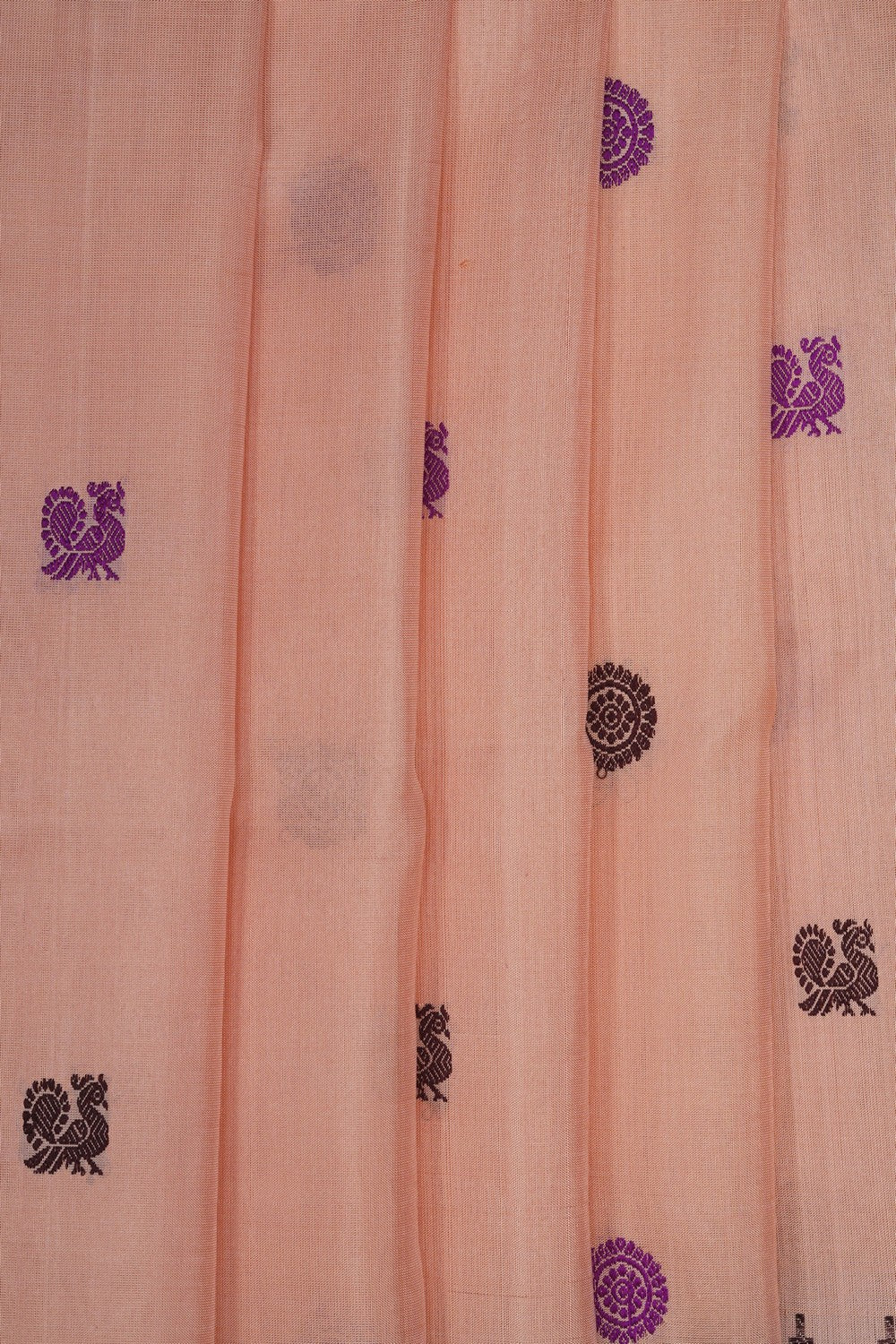 Image of Venkatagiri Peach Saree