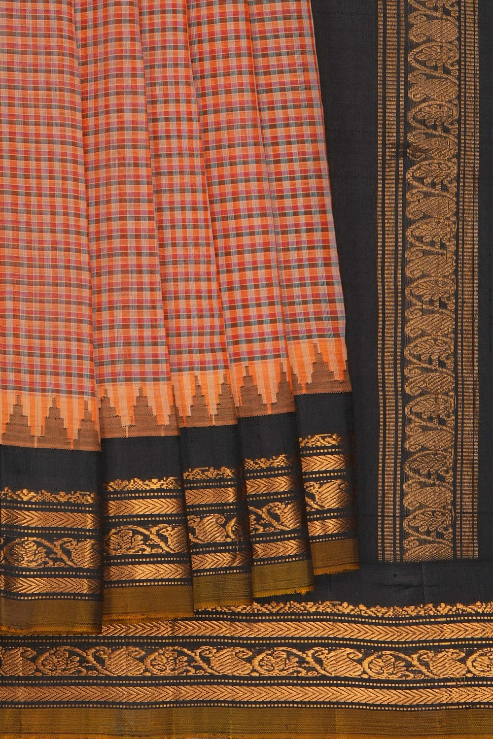 Image of Gadwal Cotton Kattam Saree