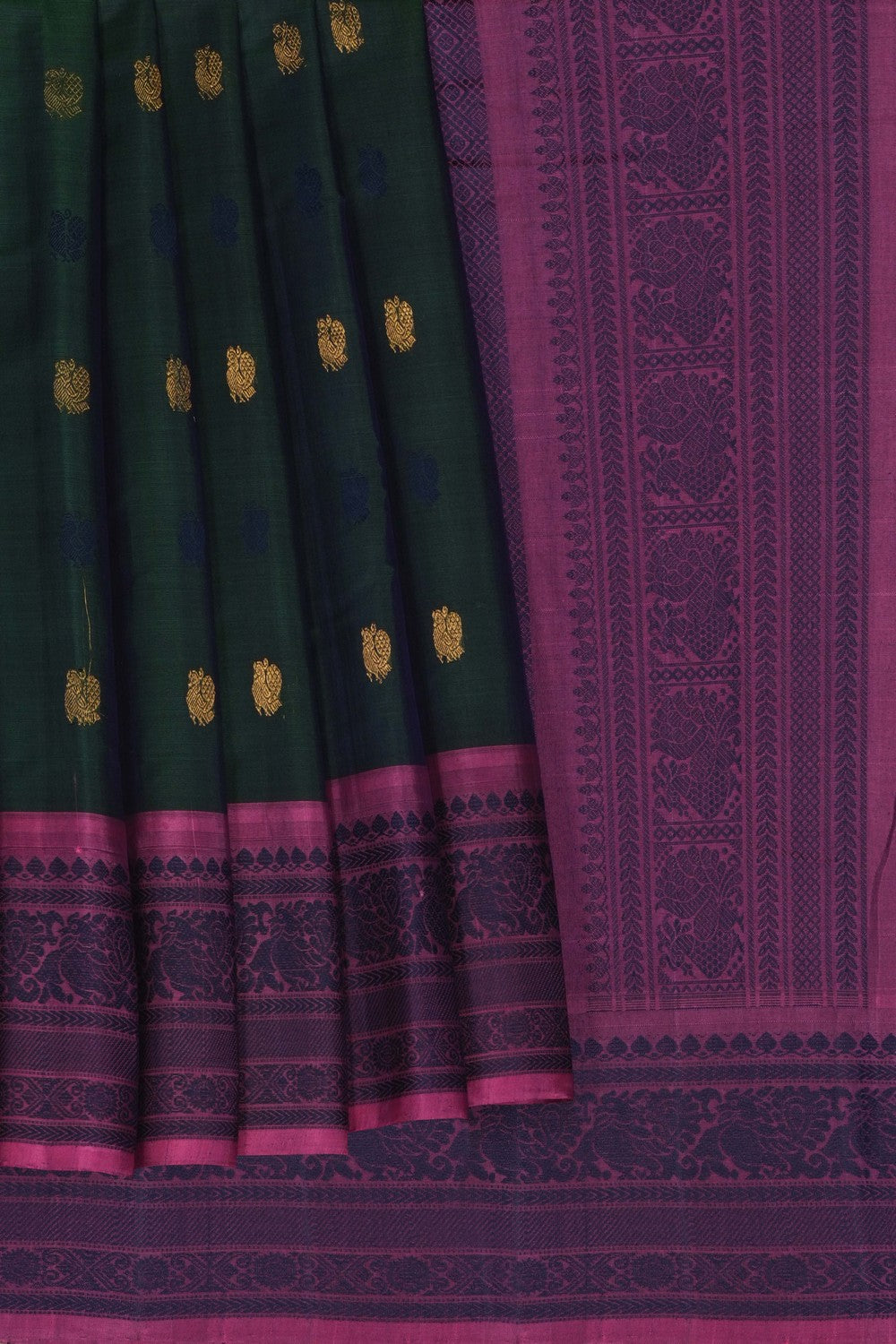 Image of Gadwal Linen Silk Saree