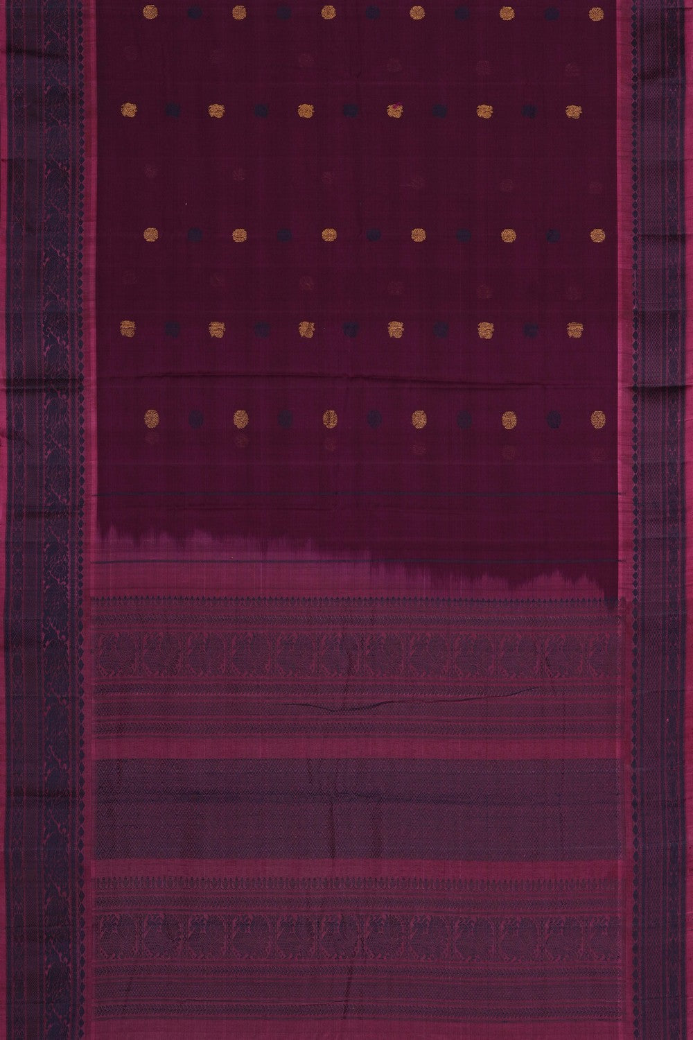 Image of Gadwal Linen Silk Saree