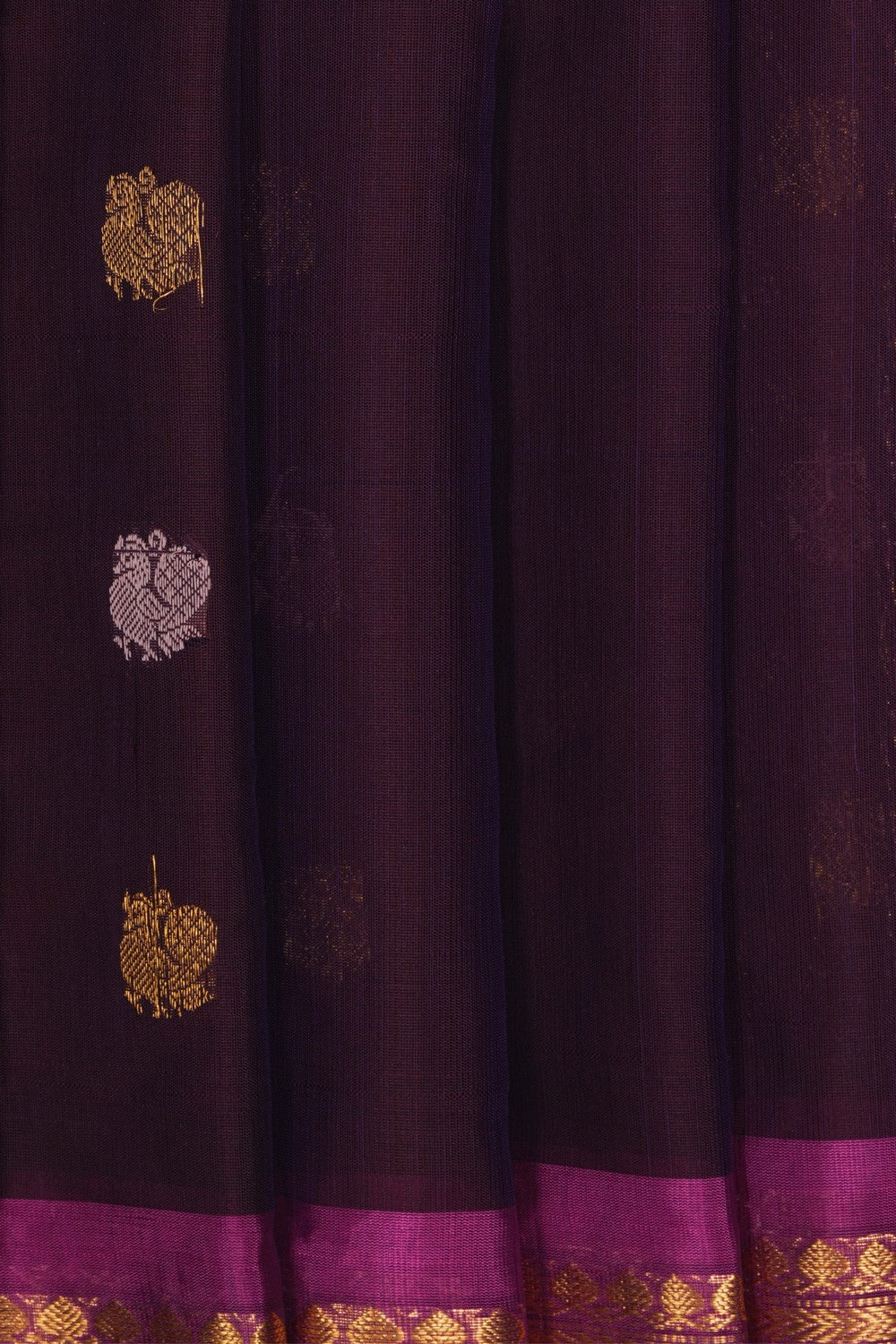 Image of Gadwal Linen Silk Saree