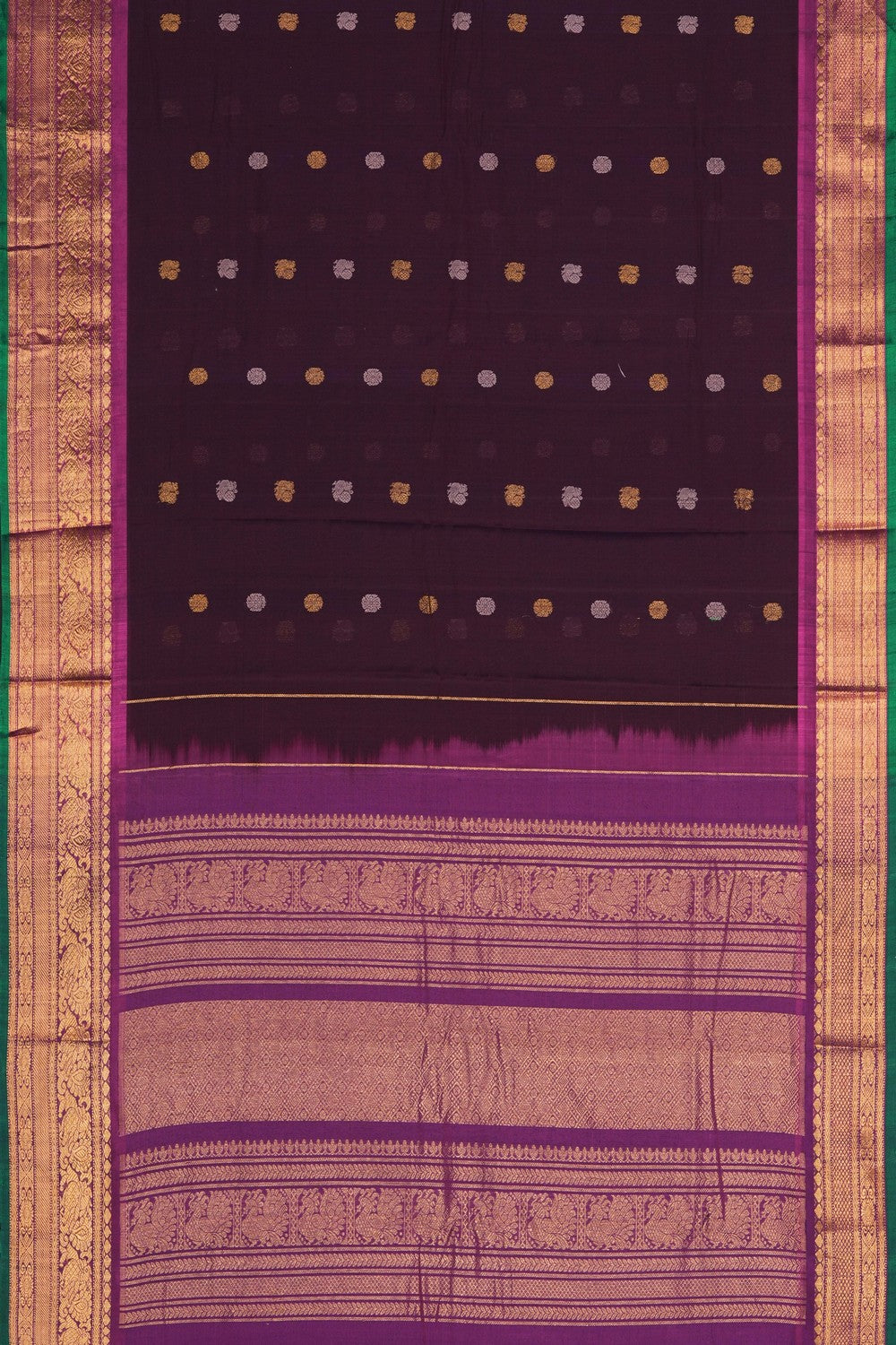 Image of Gadwal Linen Silk Saree