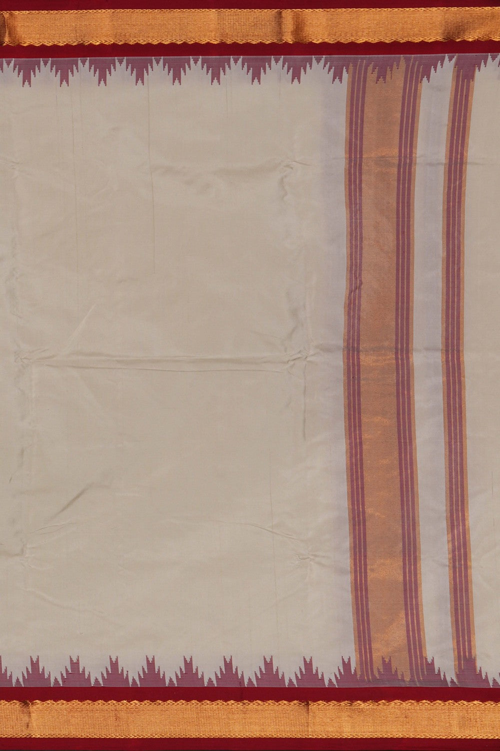 Image of Gadwal Silk Traditional Dhoti With Kanduva (8 X 4)