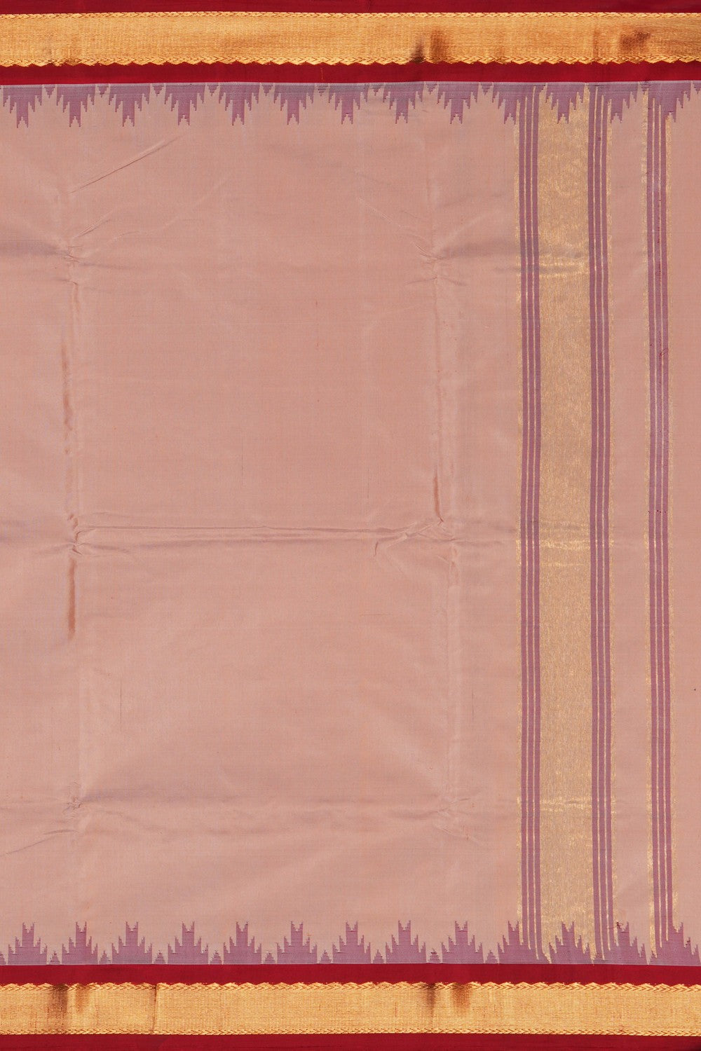 Image of Gadwal Silk Traditional Dhoti With Kanduva (8 X 4)