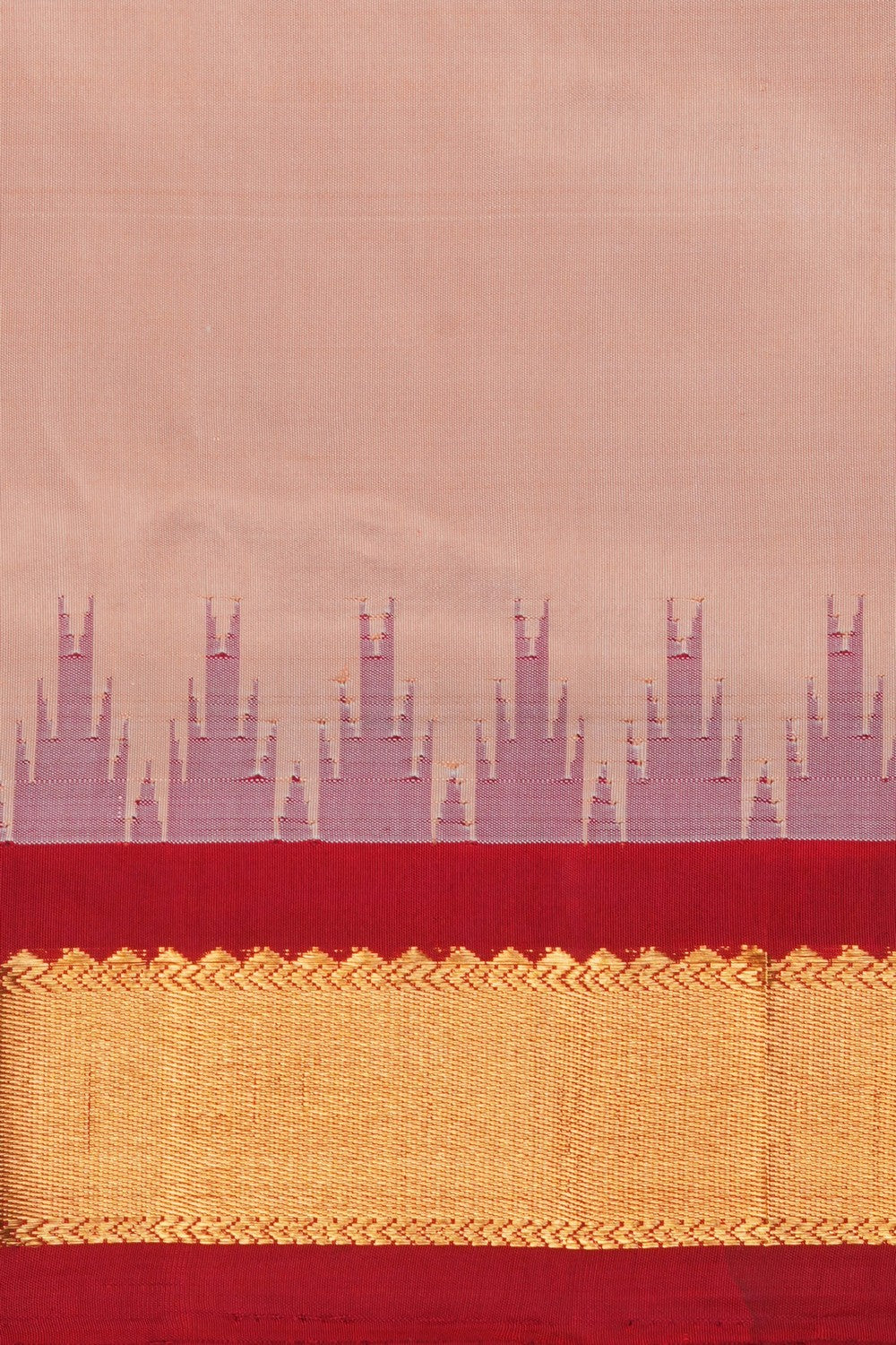 Image of Gadwal Silk Traditional Dhoti With Kanduva (8 X 4)