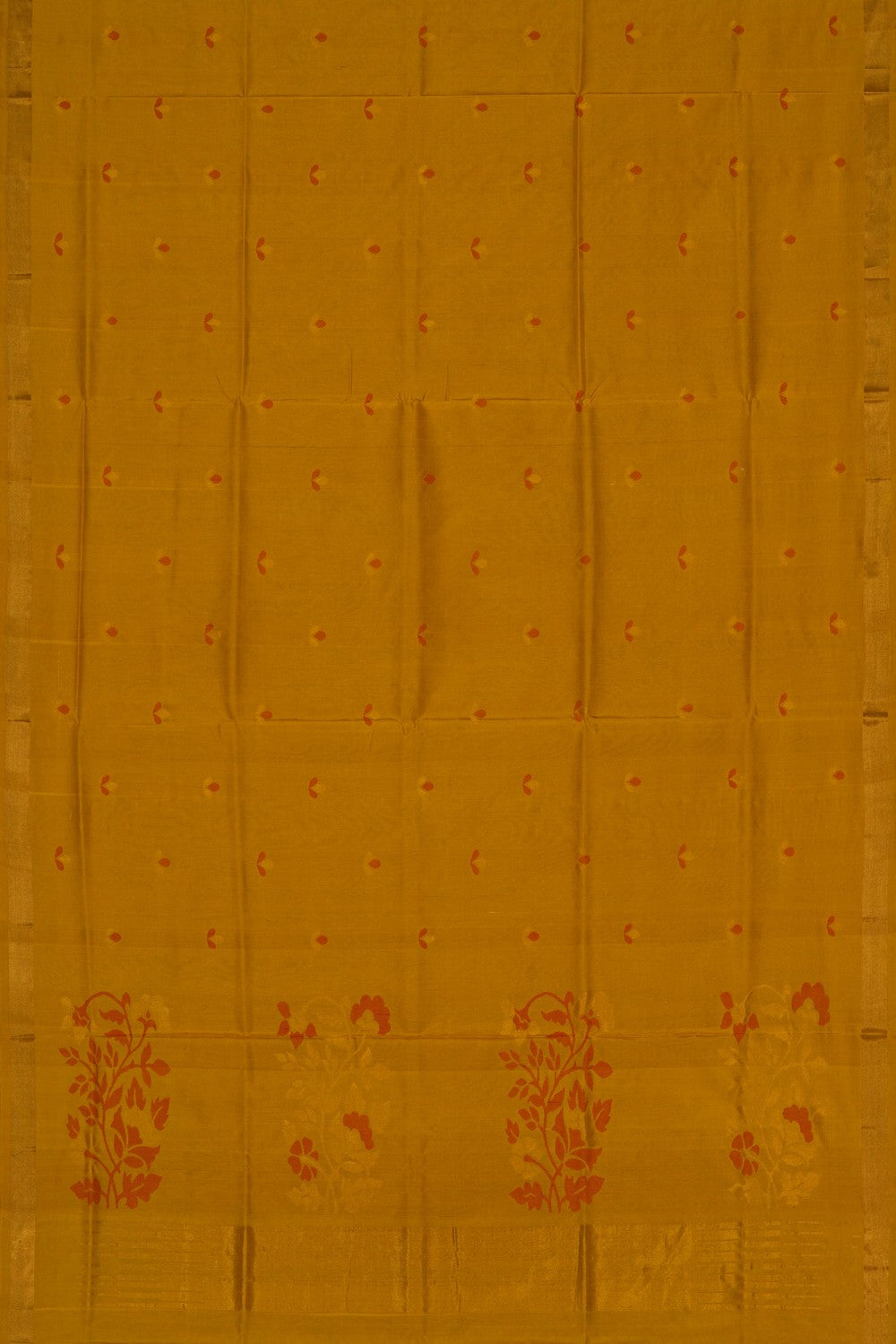Image of Uppada Silk Mustard Saree