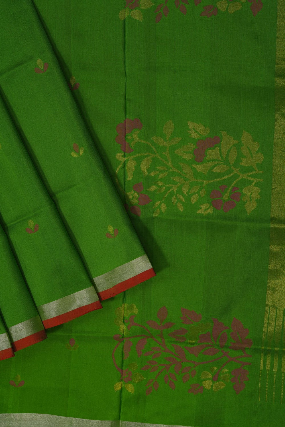Image of Uppada Silk Green Saree