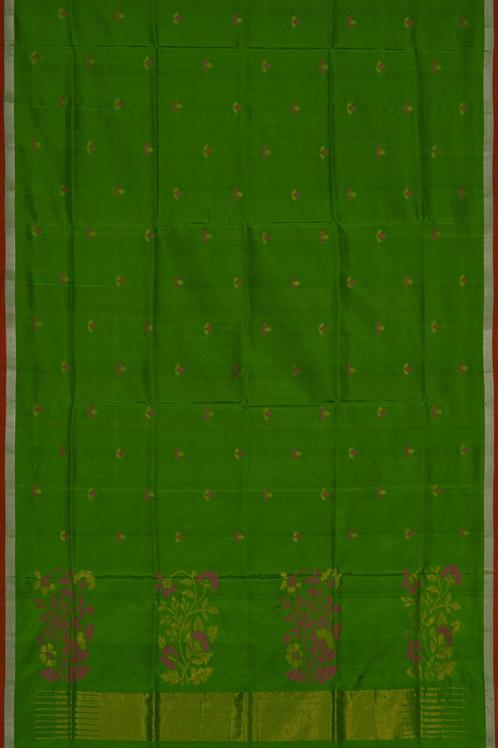 Image of Uppada Silk Green Saree