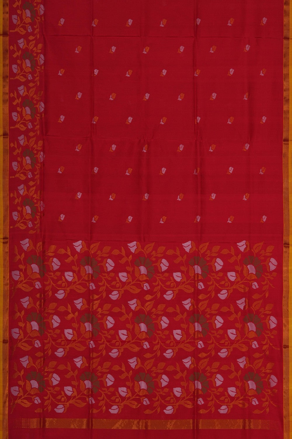 Image of Uppada Silk Red Saree