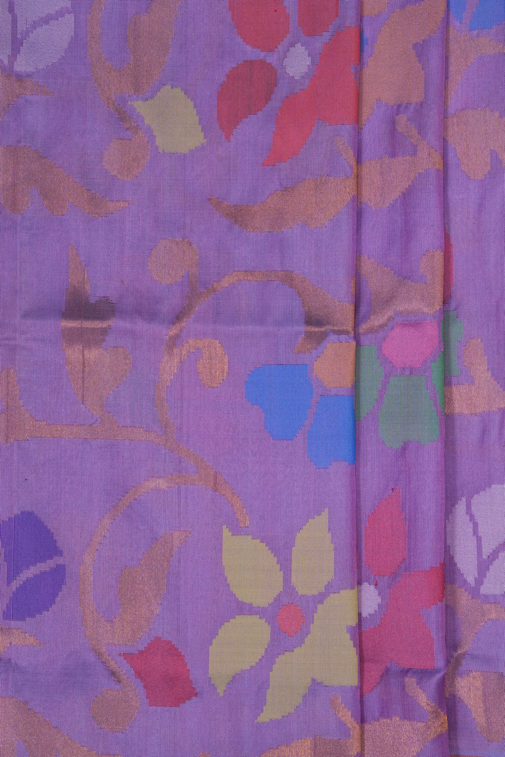 Image of Uppada Brocade Silk Purple Saree