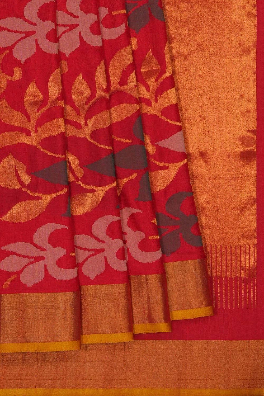 Image of Uppada Brocade Silk Red Saree