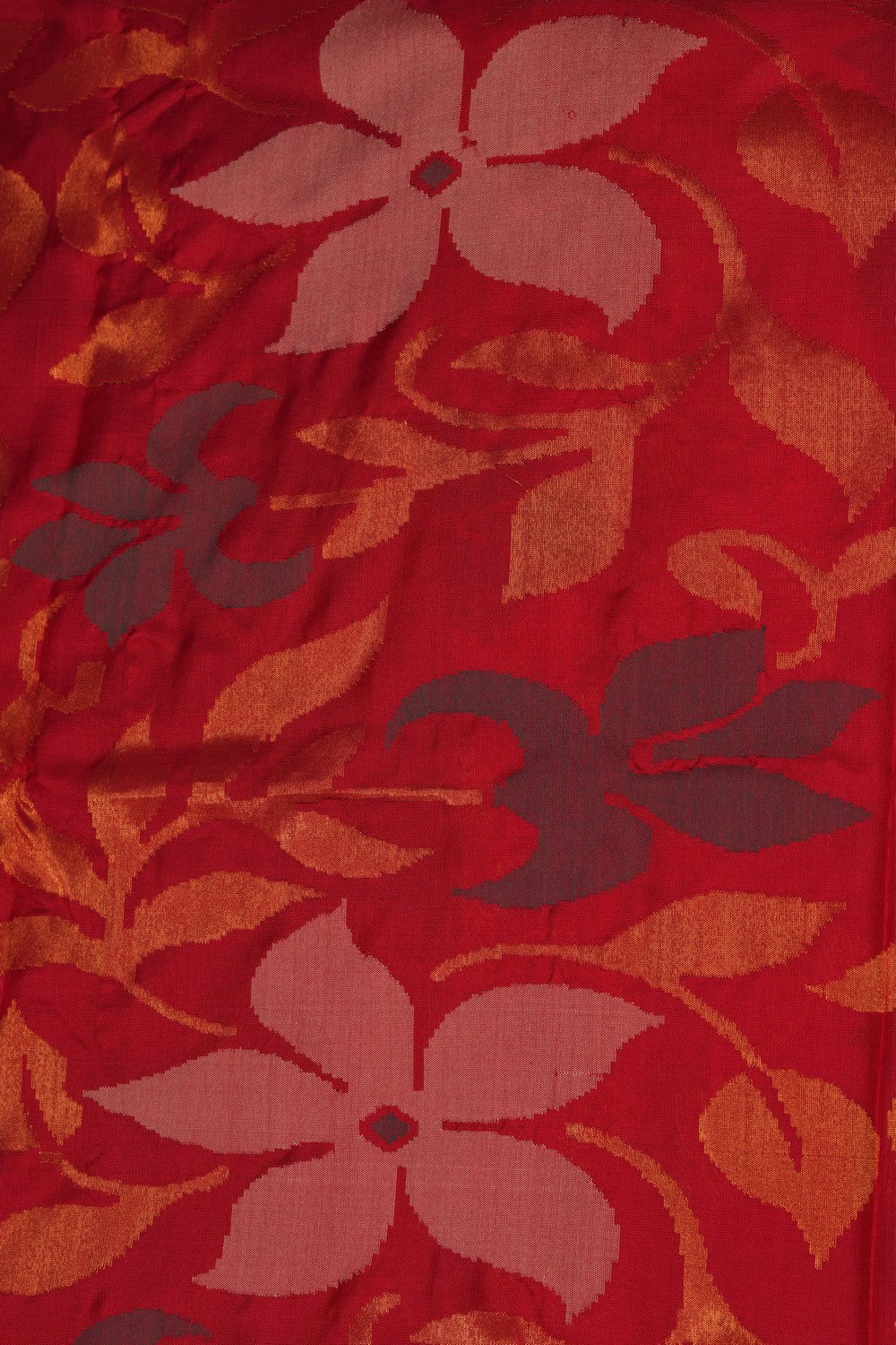 Image of Uppada Brocade Silk Red Saree