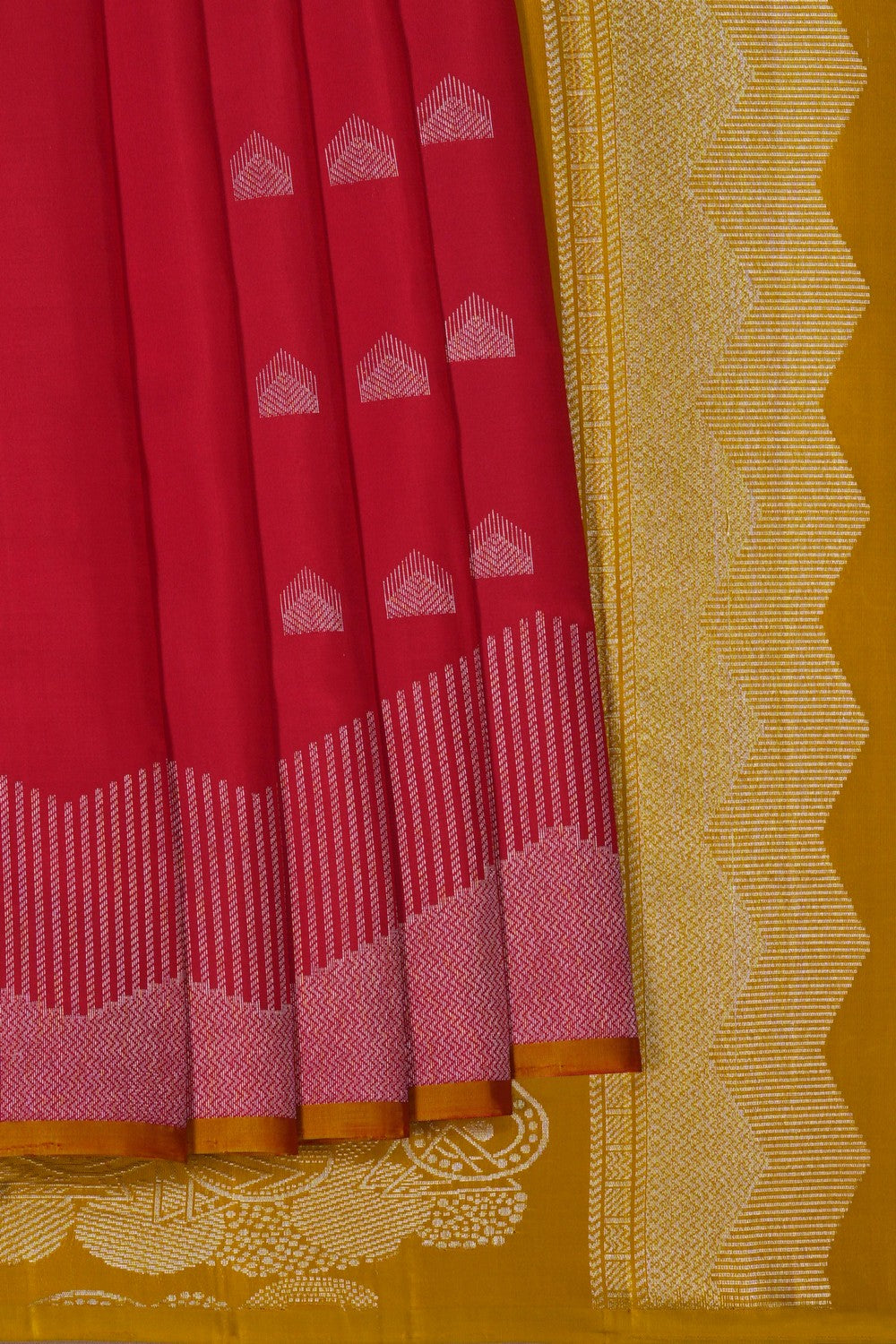 Image of South Silk Red Saree