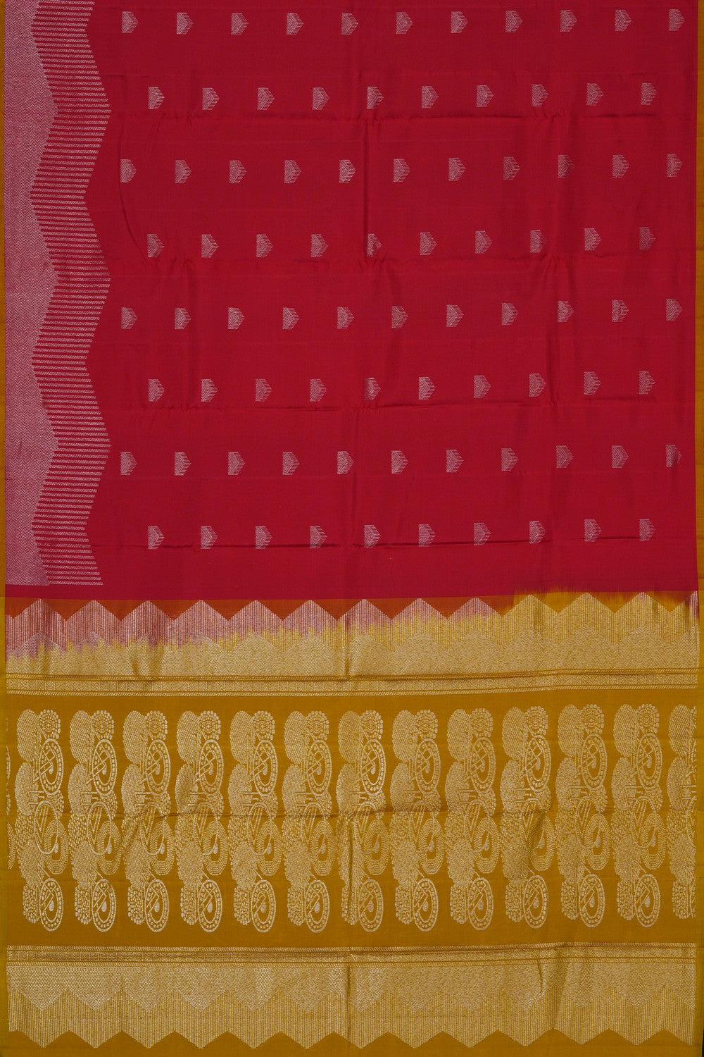 Image of South Silk Red Saree