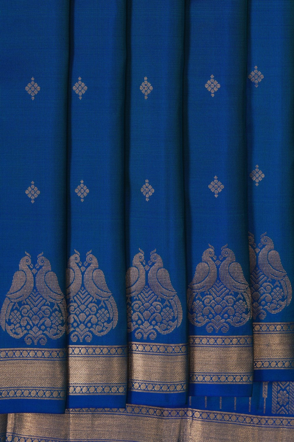 Image of South Silk Blue Saree