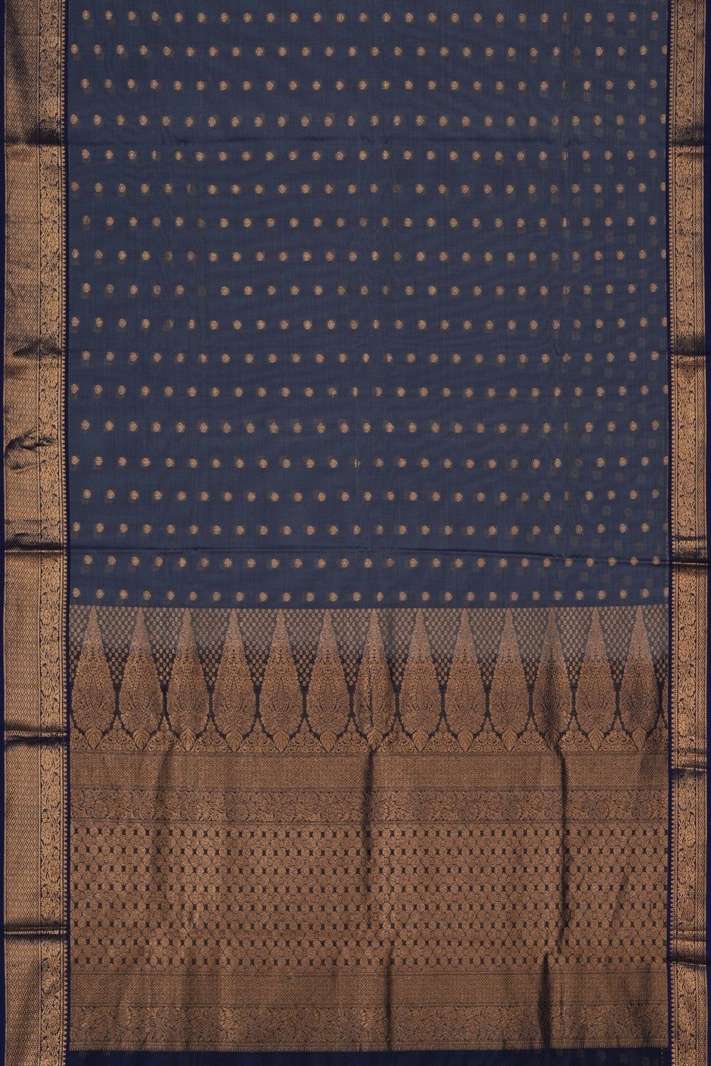 Image of Grey South Silk Cotton Saree