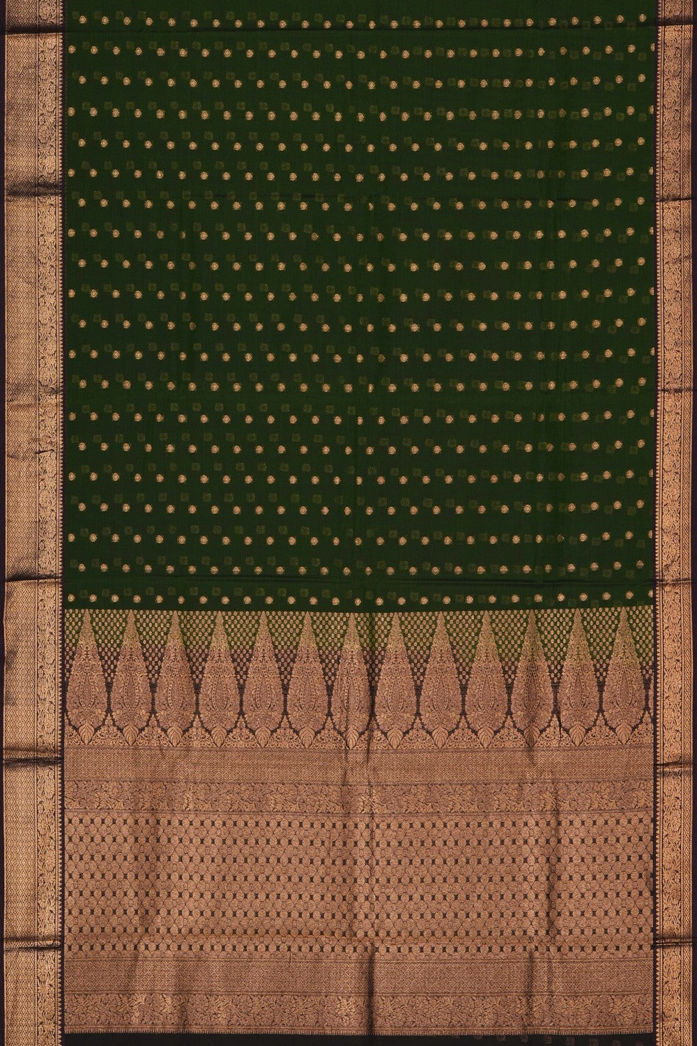 Image of Green South Silk Cotton Saree