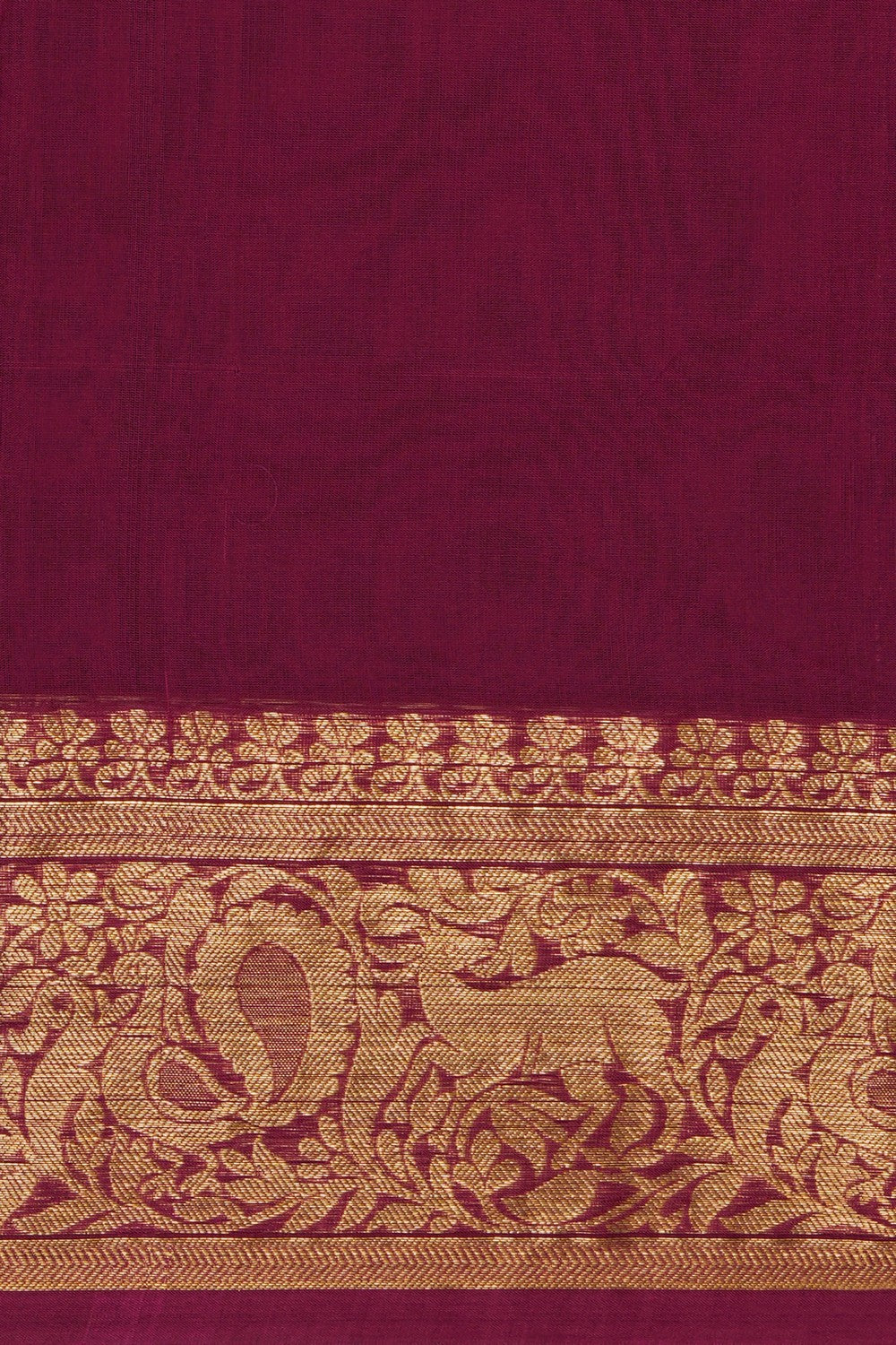 Image of Magenta South Silk Cotton Saree