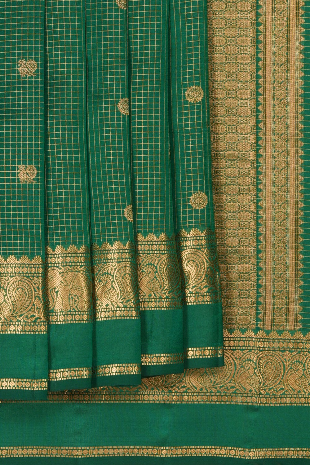 Image of Green South Silk Saree
