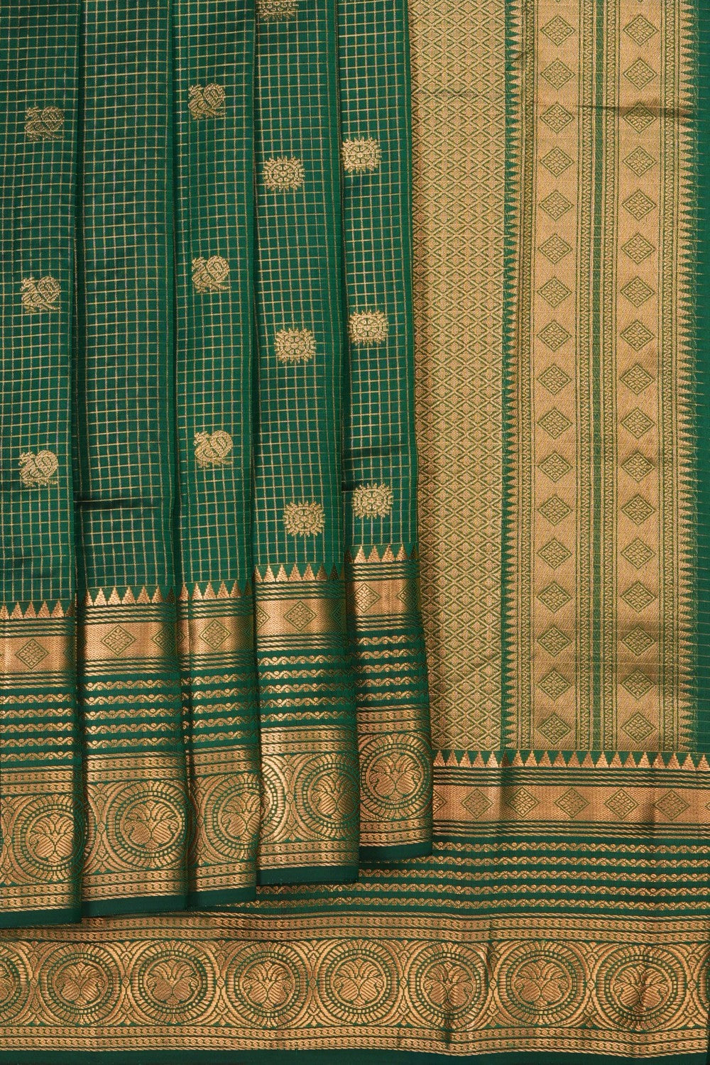 Image of Green South Silk Saree