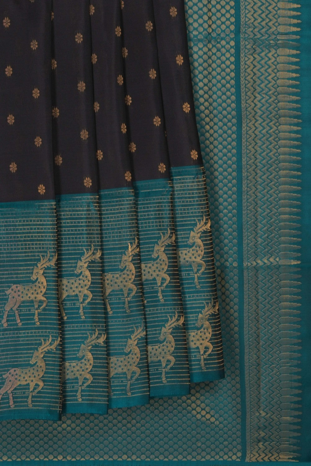 Image of Black South Silk Saree