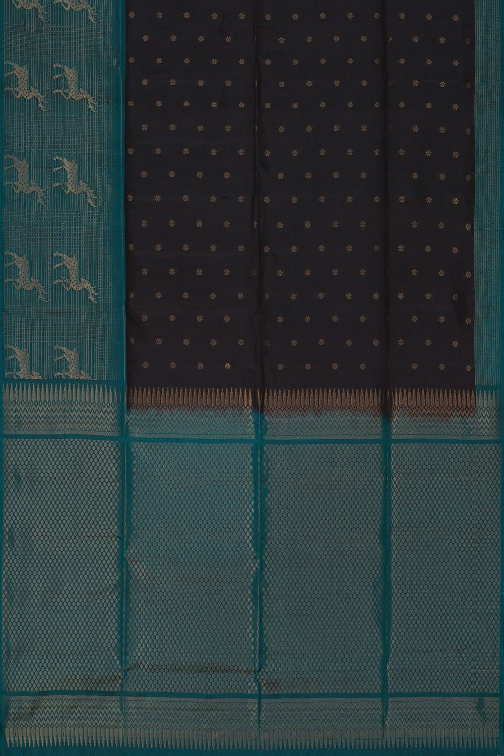Image of Black South Silk Saree