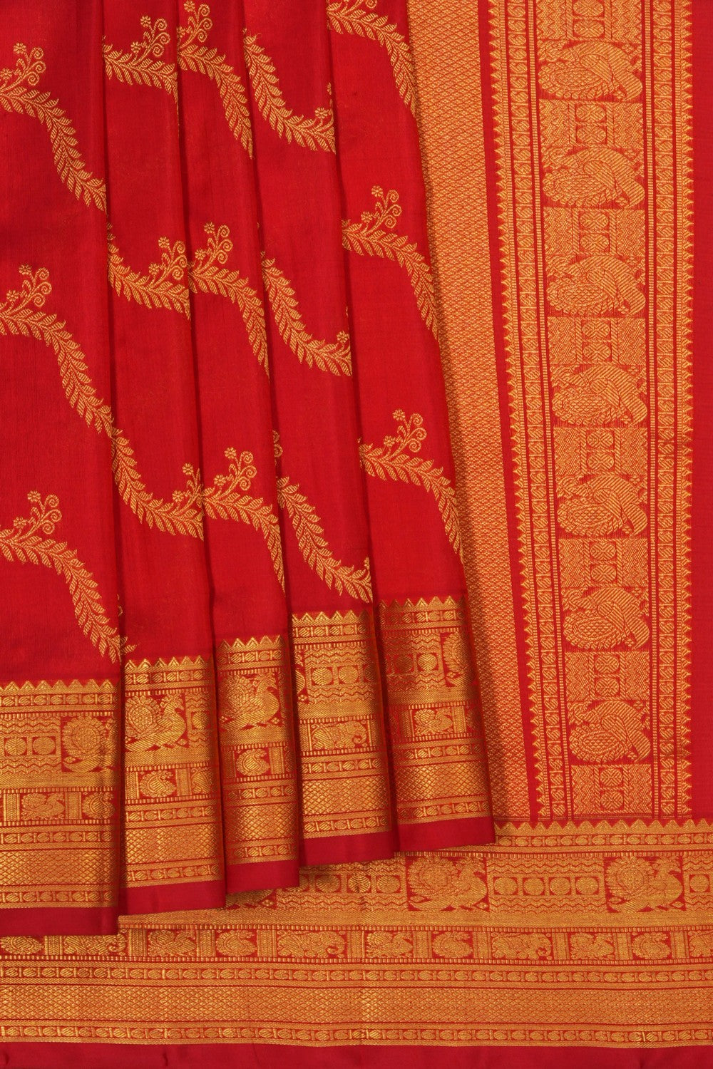 Image of Red Venkatagiri Saree