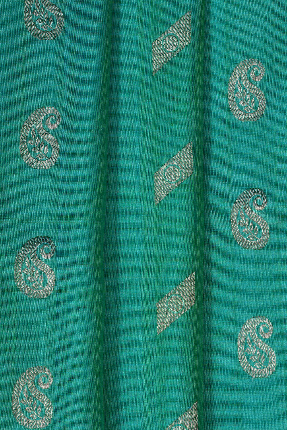 Image of Sea Green Venkatagiri Saree