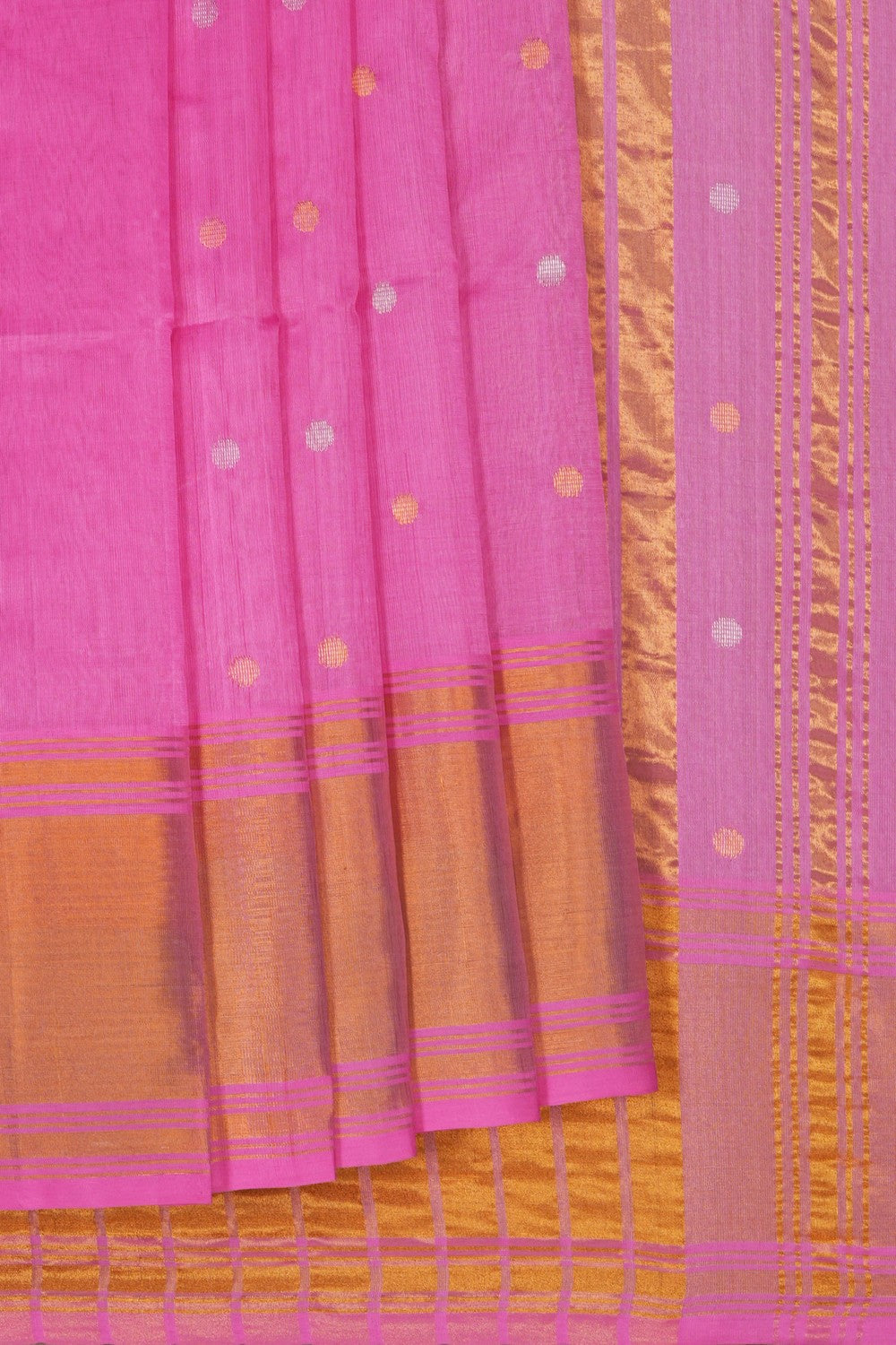 Image of Venkatagiri Pink Saree