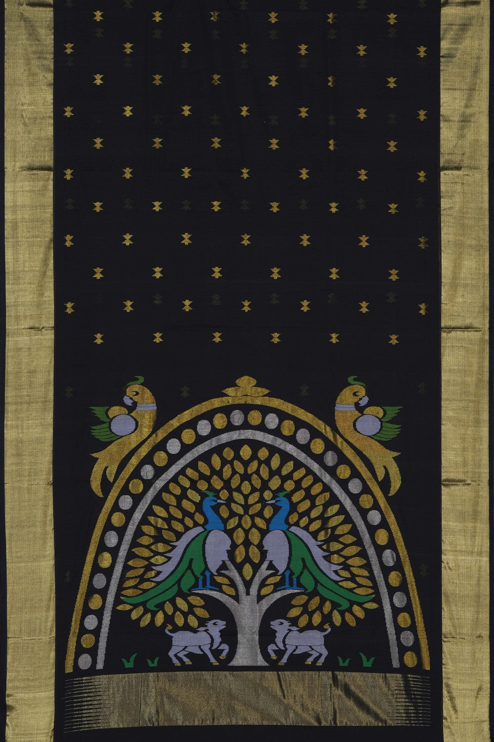 Image of Venkatagiri black Saree