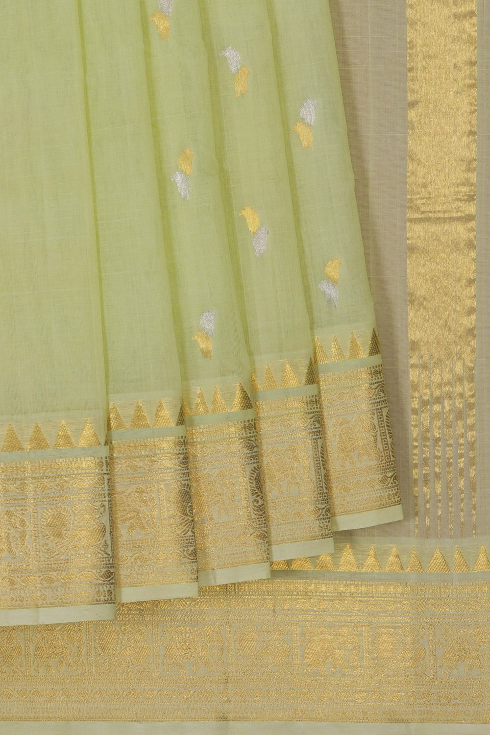 Image of Venkatagiri Light Green Saree