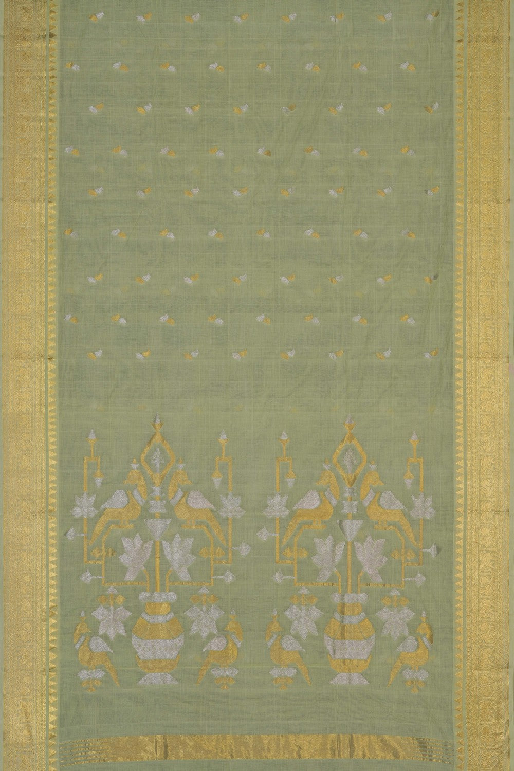 Image of Venkatagiri Light Green Saree