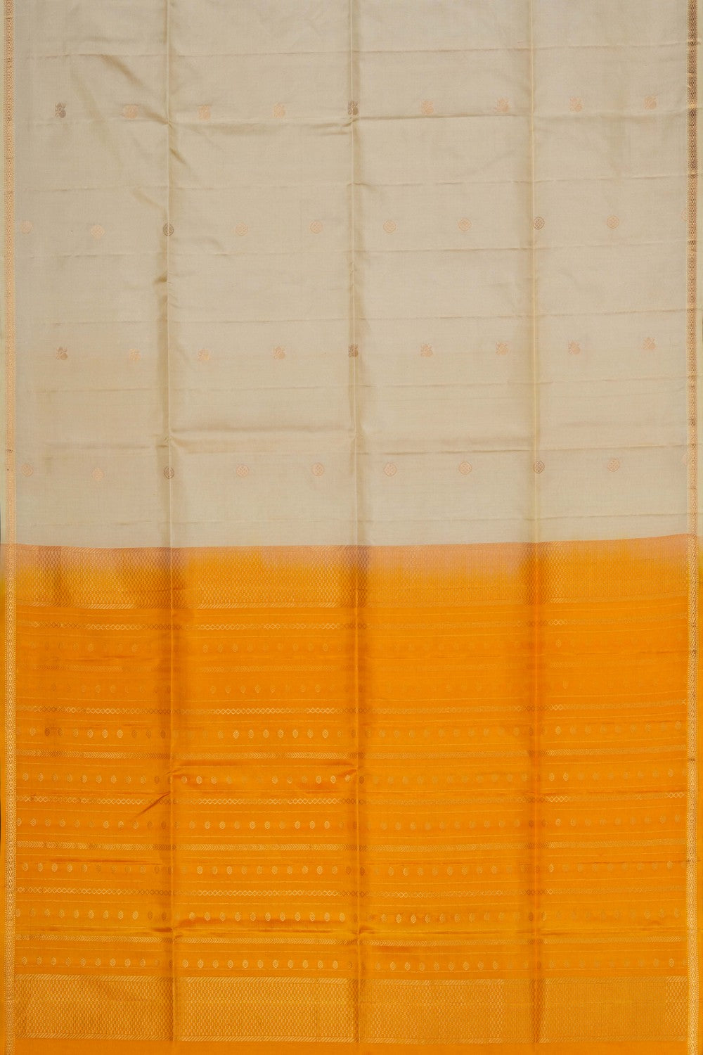 Image of Ivory Off-White South Silk Saree