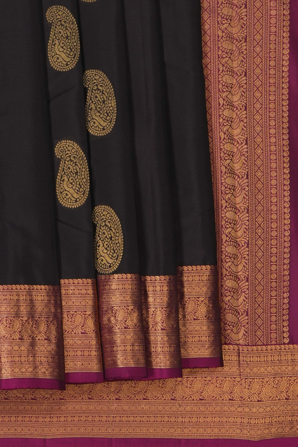Image of Brown South Silk Saree