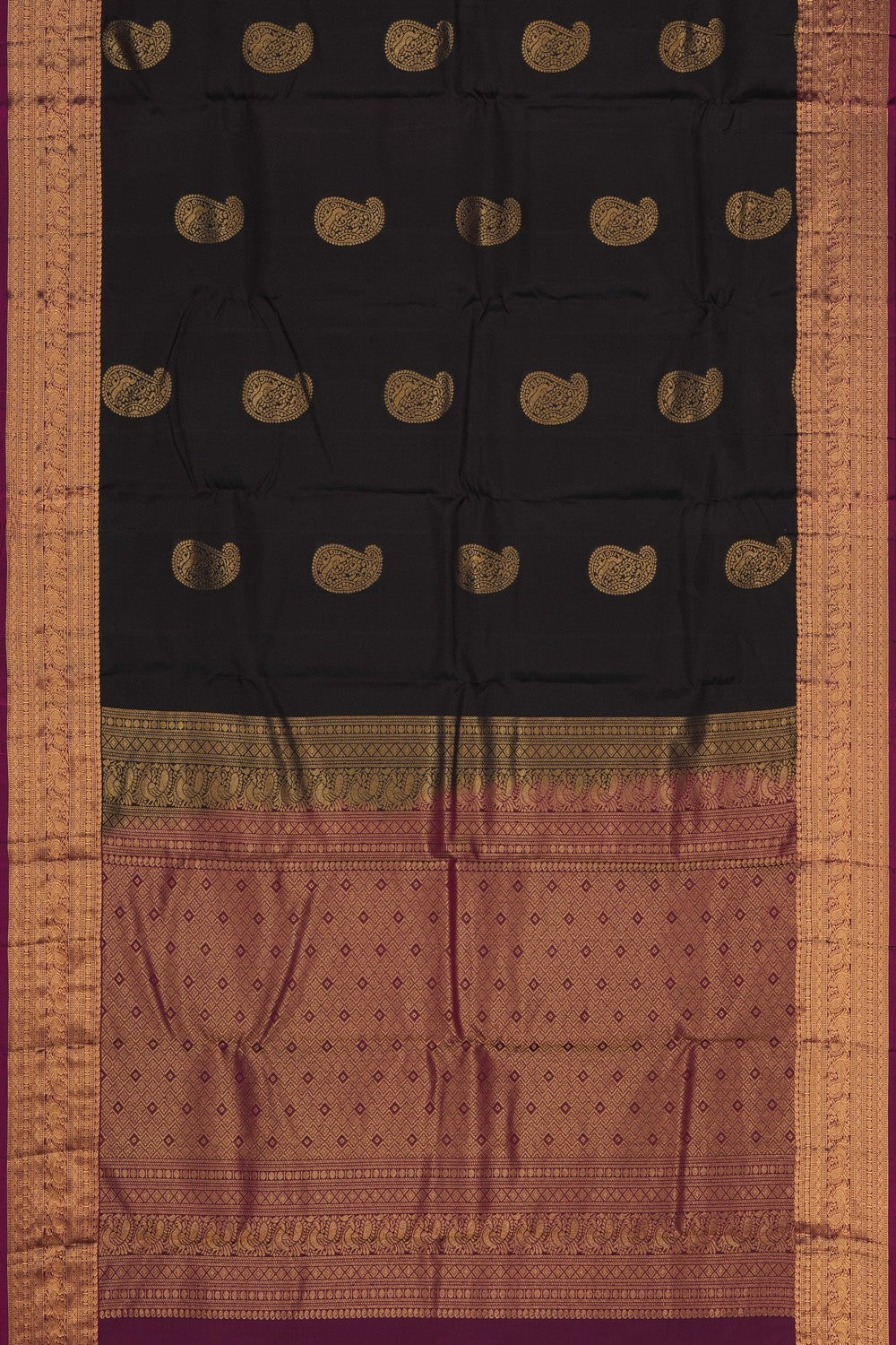 Image of Brown South Silk Saree