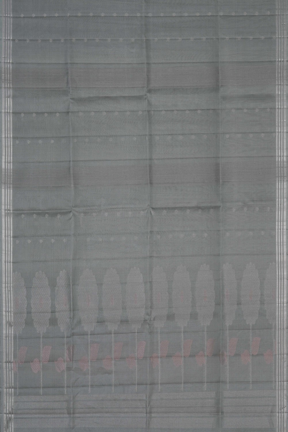 Image of South Kora Silk Grey Saree