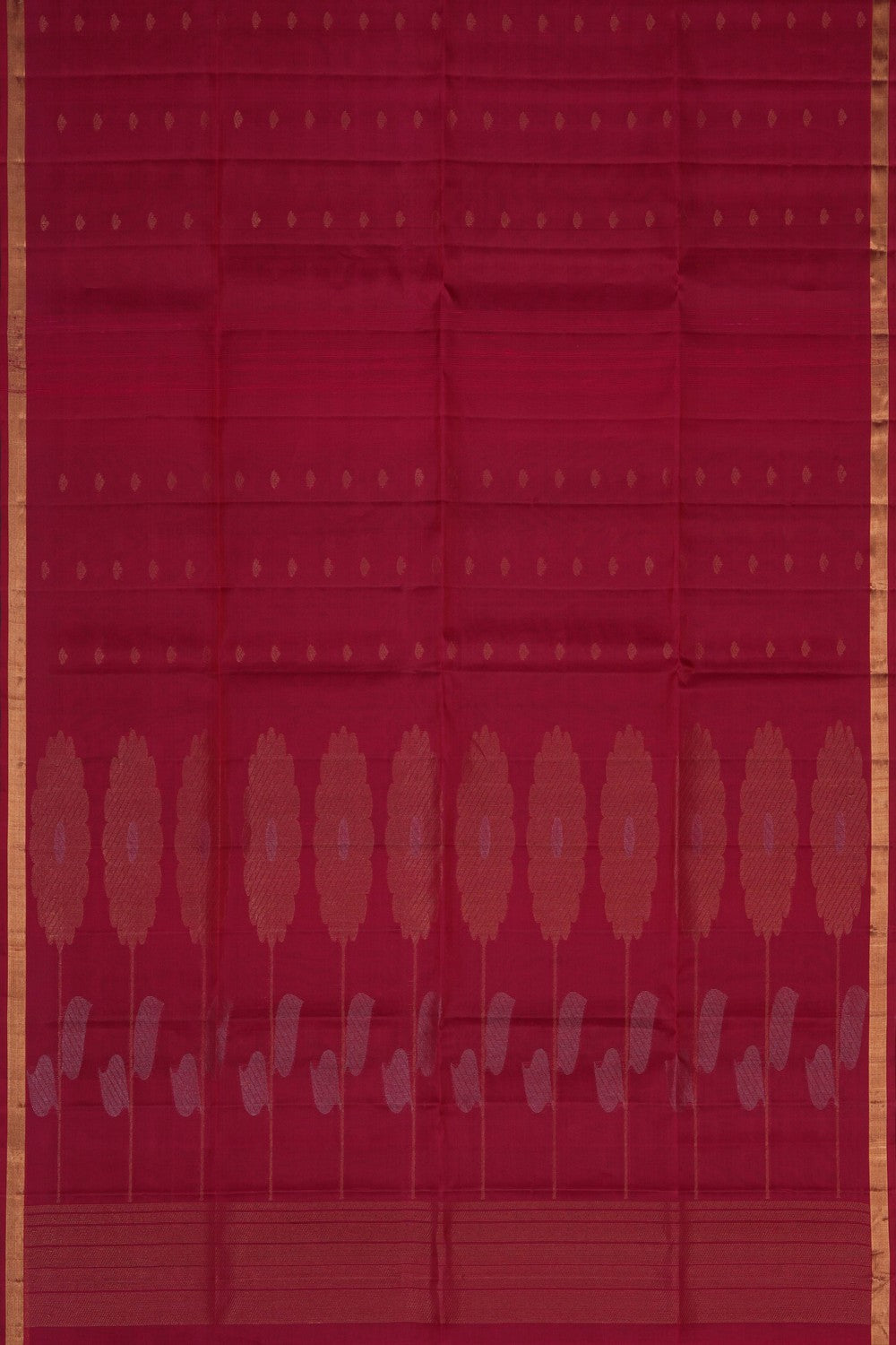 Image of South Kora Silk Pink Saree