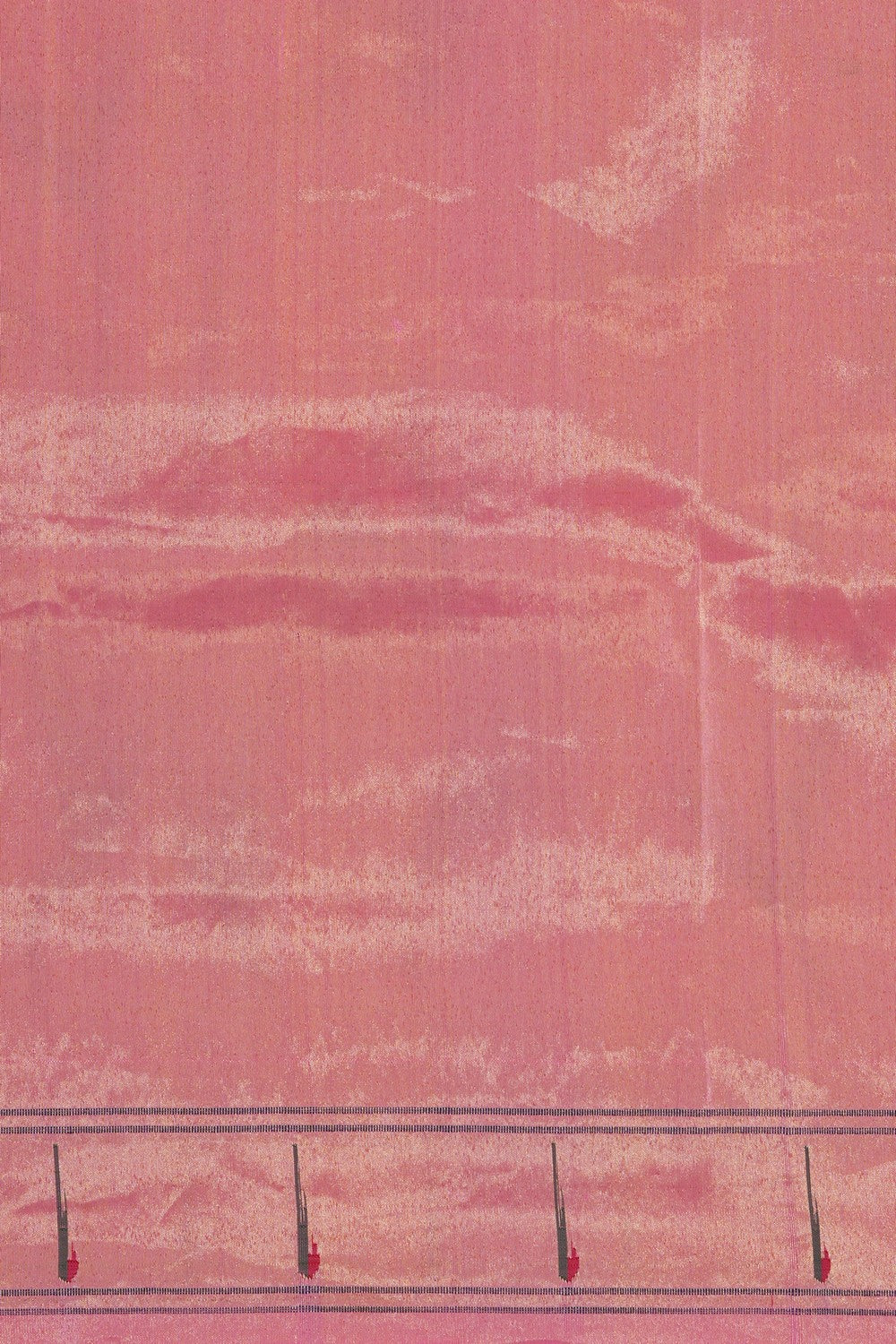 Image of Golden-Pink Paithani Silk Brocade Saree